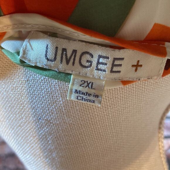 Chevron Umgee Cold Shoulder Blouse - Picture 7 of 8